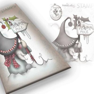 Polkadoodles Clear Stamp - Gnome North Pole